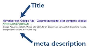 En bra meta description gör din internetmarknadsföring bättre
